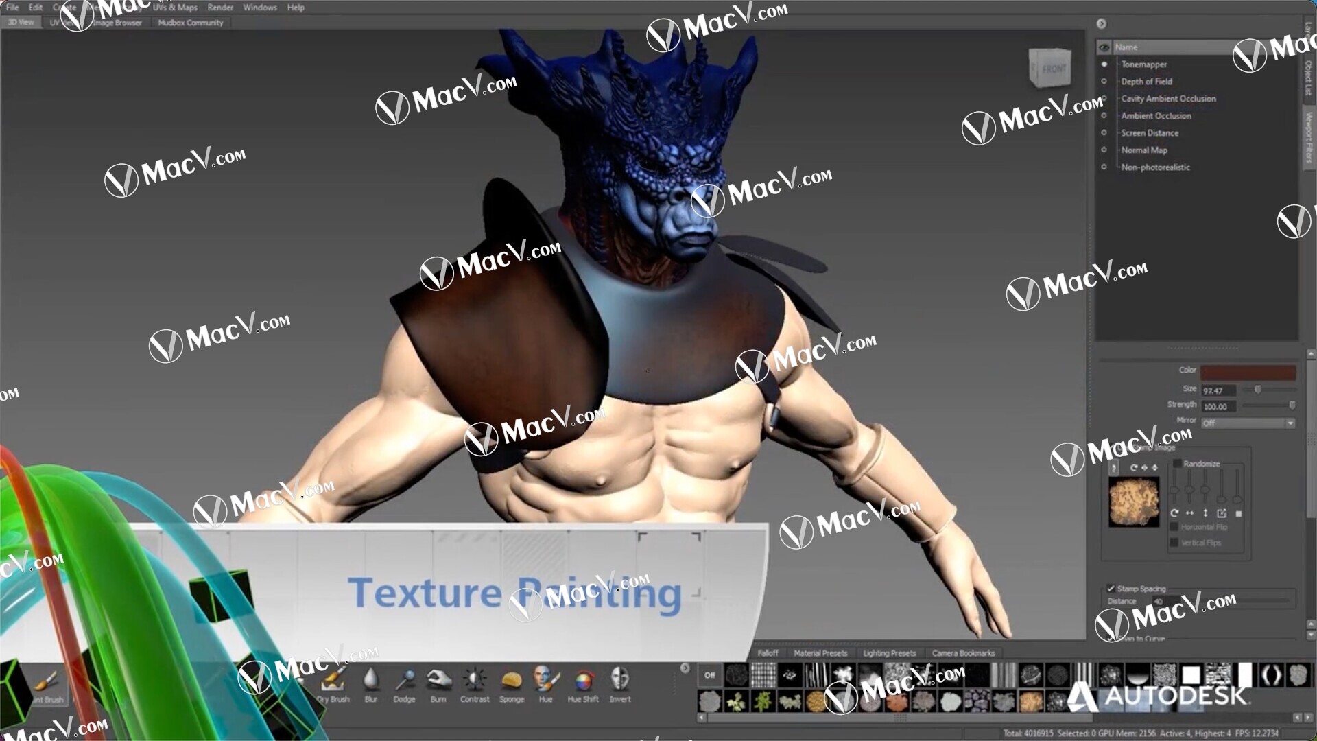 Mudbox 2022下载-Autodesk Mudbox 2022 for mac(3D数字绘画和雕刻工具)