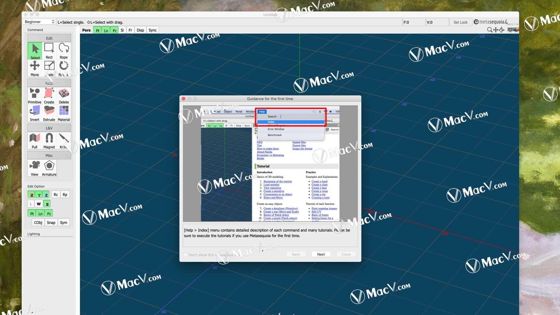 Metasequoia 4 mac破解版下载-Metasequoia 4 for Mac(水杉3D建模器)