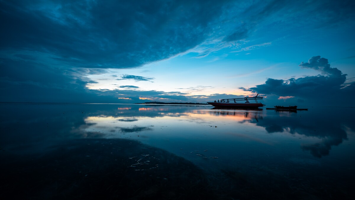 巴厘岛蓝色海