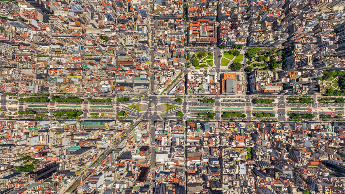 城市布宜诺斯艾利斯无人机照片