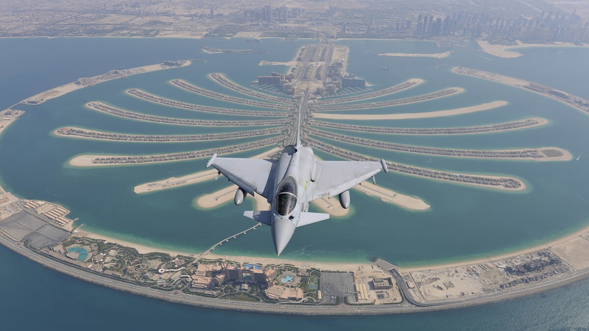 欧洲战斗机台风皇家空军迪拜
