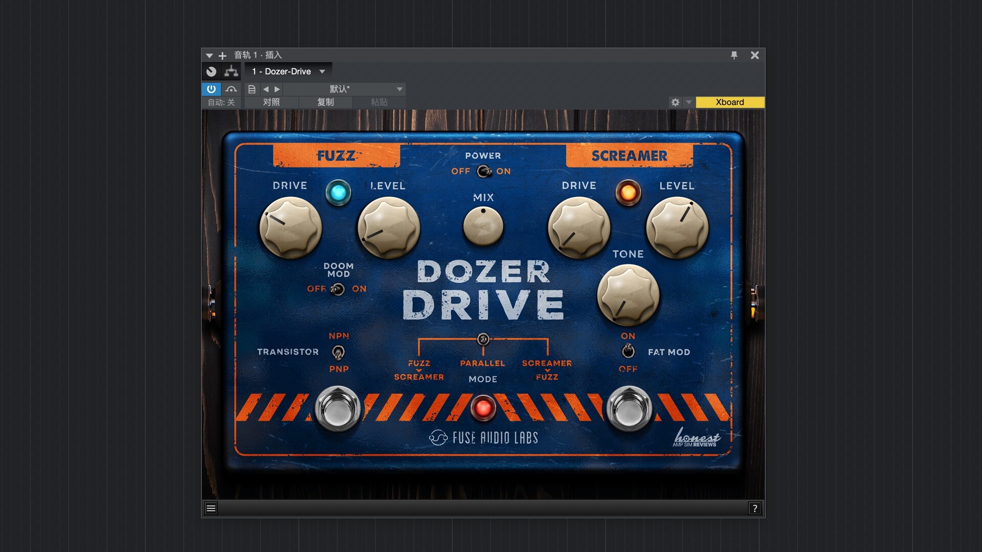 Fuse Audio Labs Dozer Drive for Mac(音频插件) 