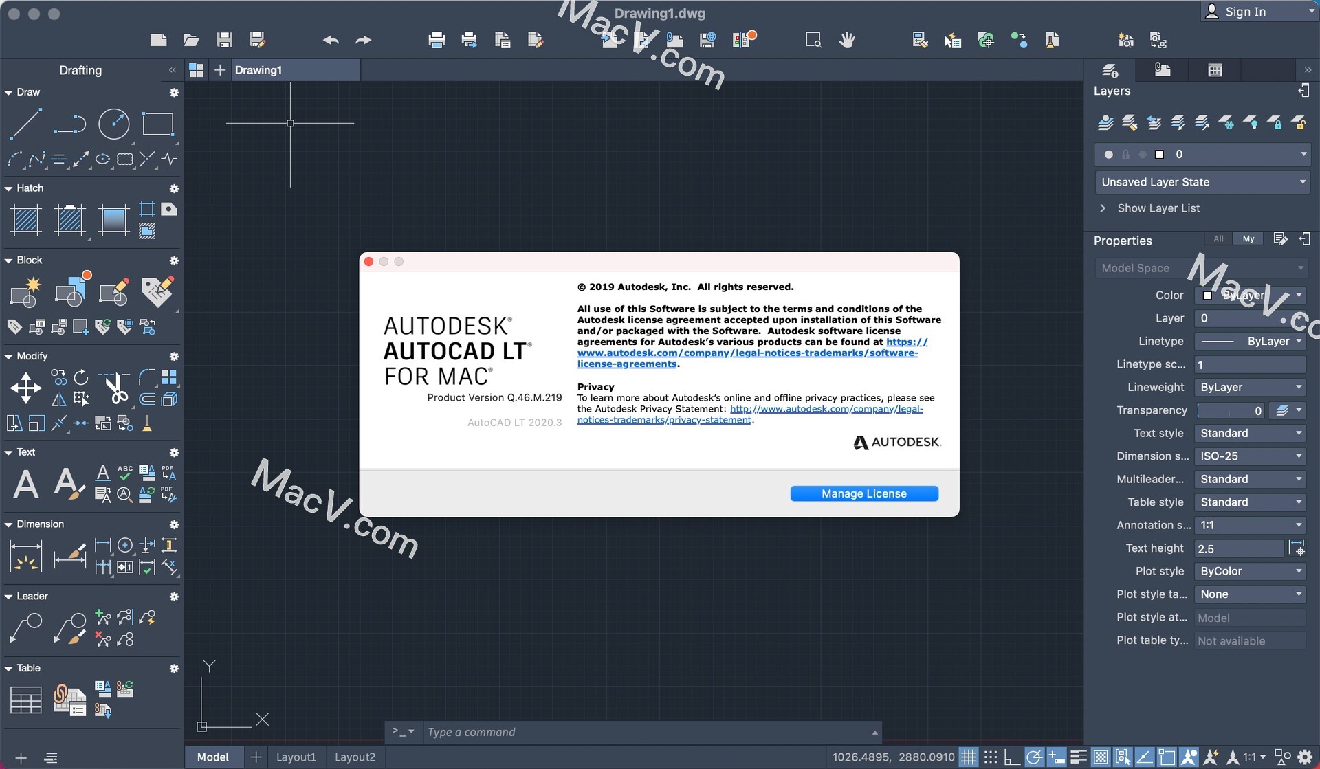 Autodesk AutoCAD LT 2020 mac破解版-Autodesk AutoCAD LT 2020 Mac(CAD绘图软件)下载