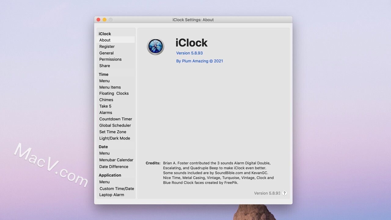 iClock Pro Mac破解版-iClock Pro for mac(菜单栏时钟应用程序)下载