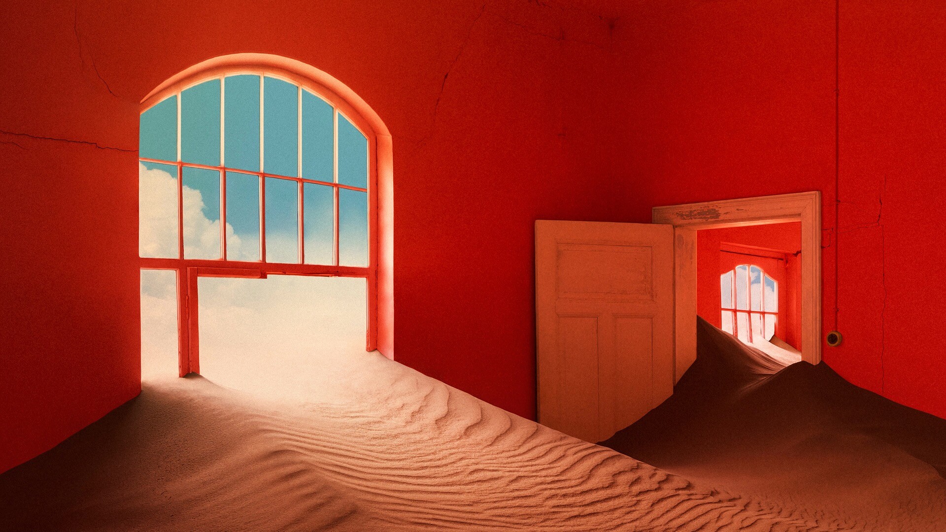 沙漠中房子创意bruh动态壁纸