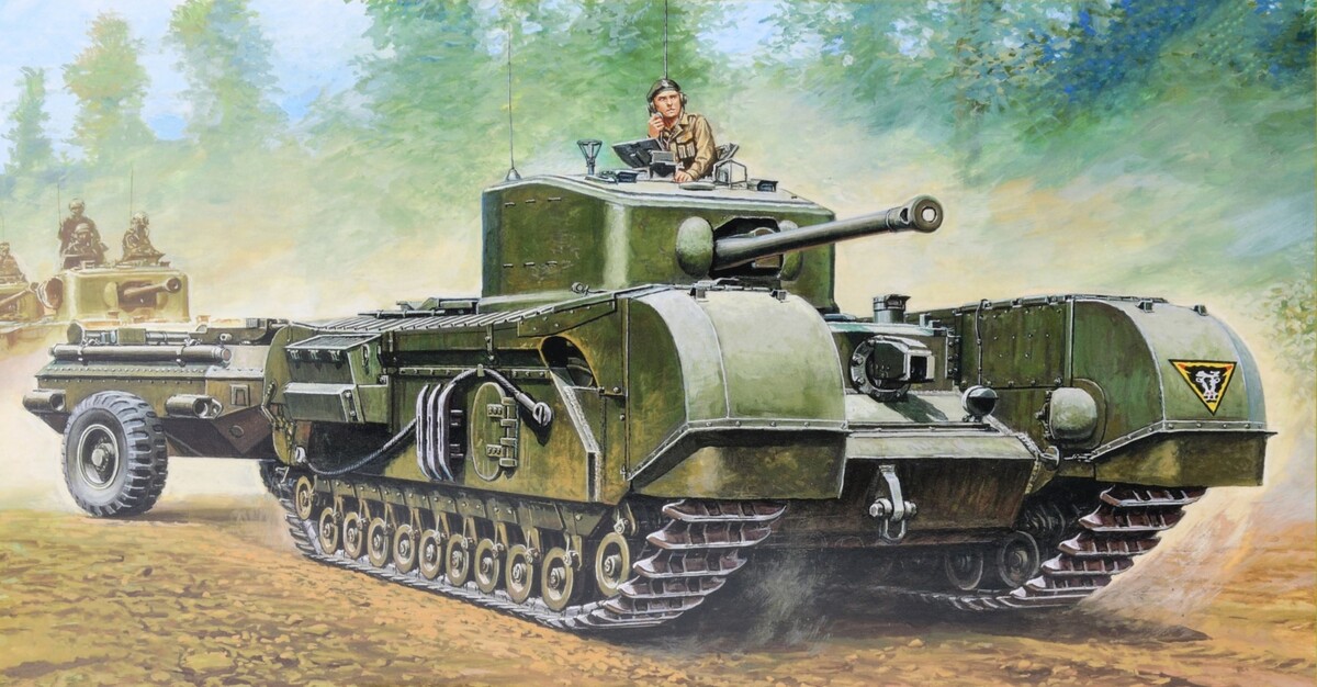 丘吉尔坦克军事的坦克