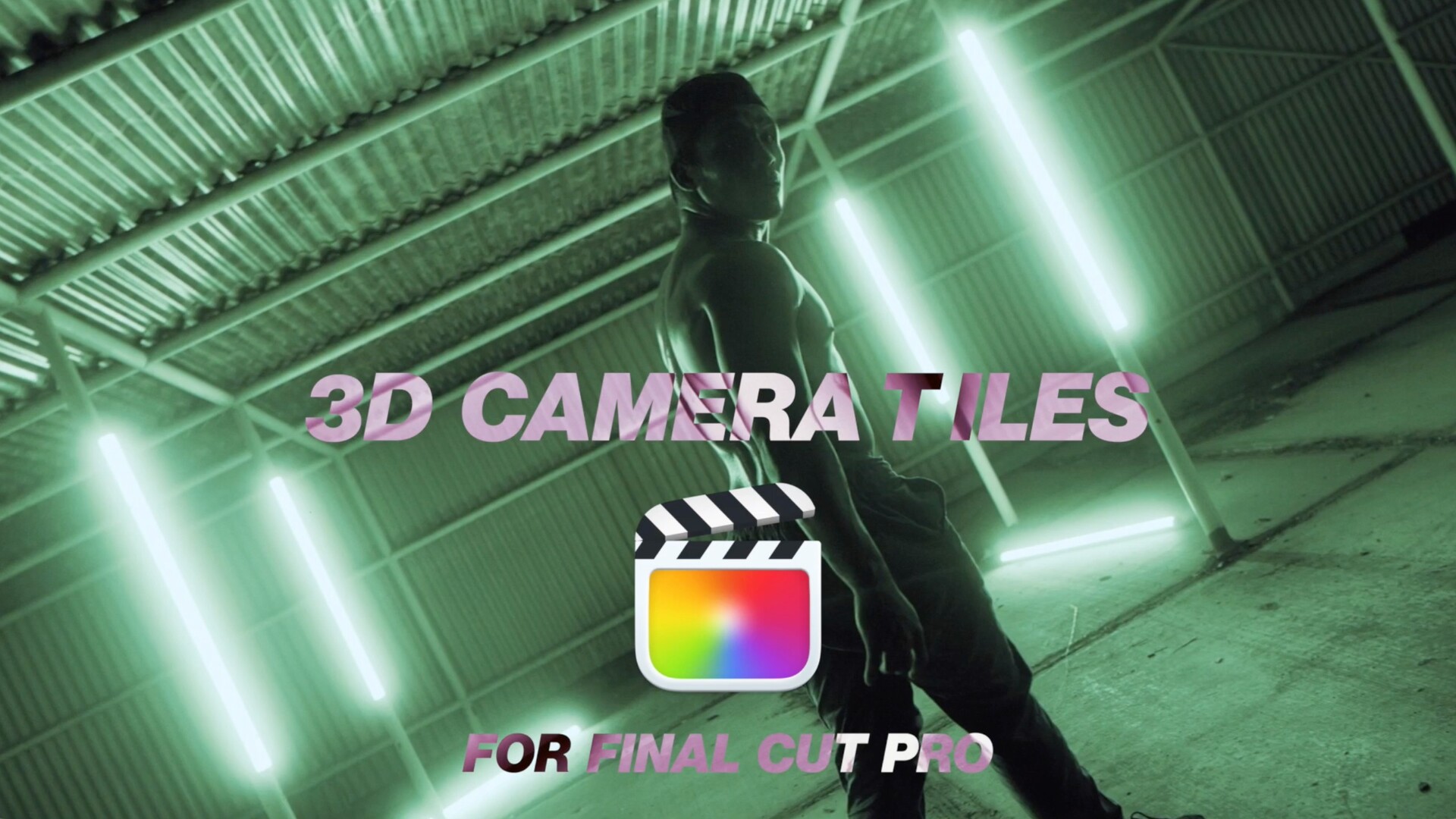 FCPX插件：具有动态 3D 摄像机运动效果的相机拼贴3D Camera Tiles
