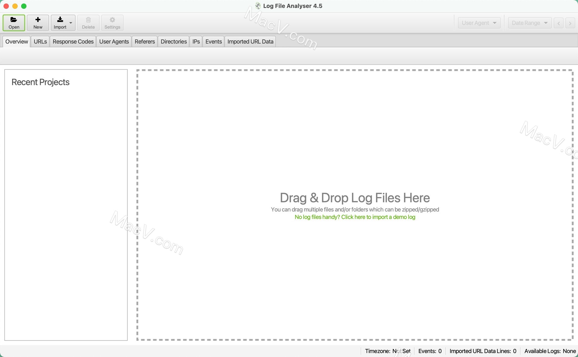 Screaming Frog Log File Analyser Mac破解版-Screaming Frog Log File Analyser for Mac(日志文件分析器) 下载