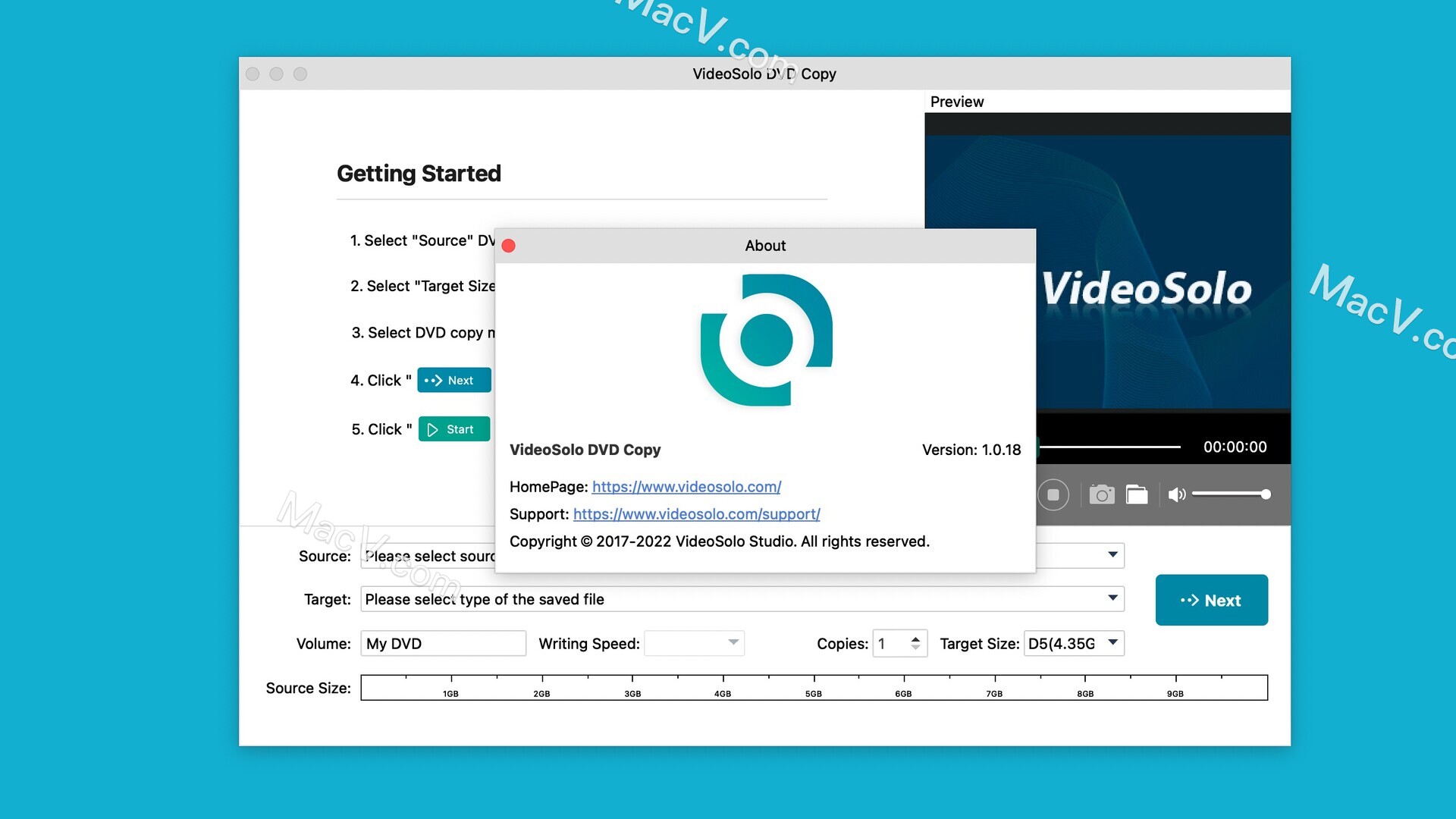 VideoSolo DVD Copy Mac版下载-VideoSolo DVD Copy for Mac(DVD复制软件)