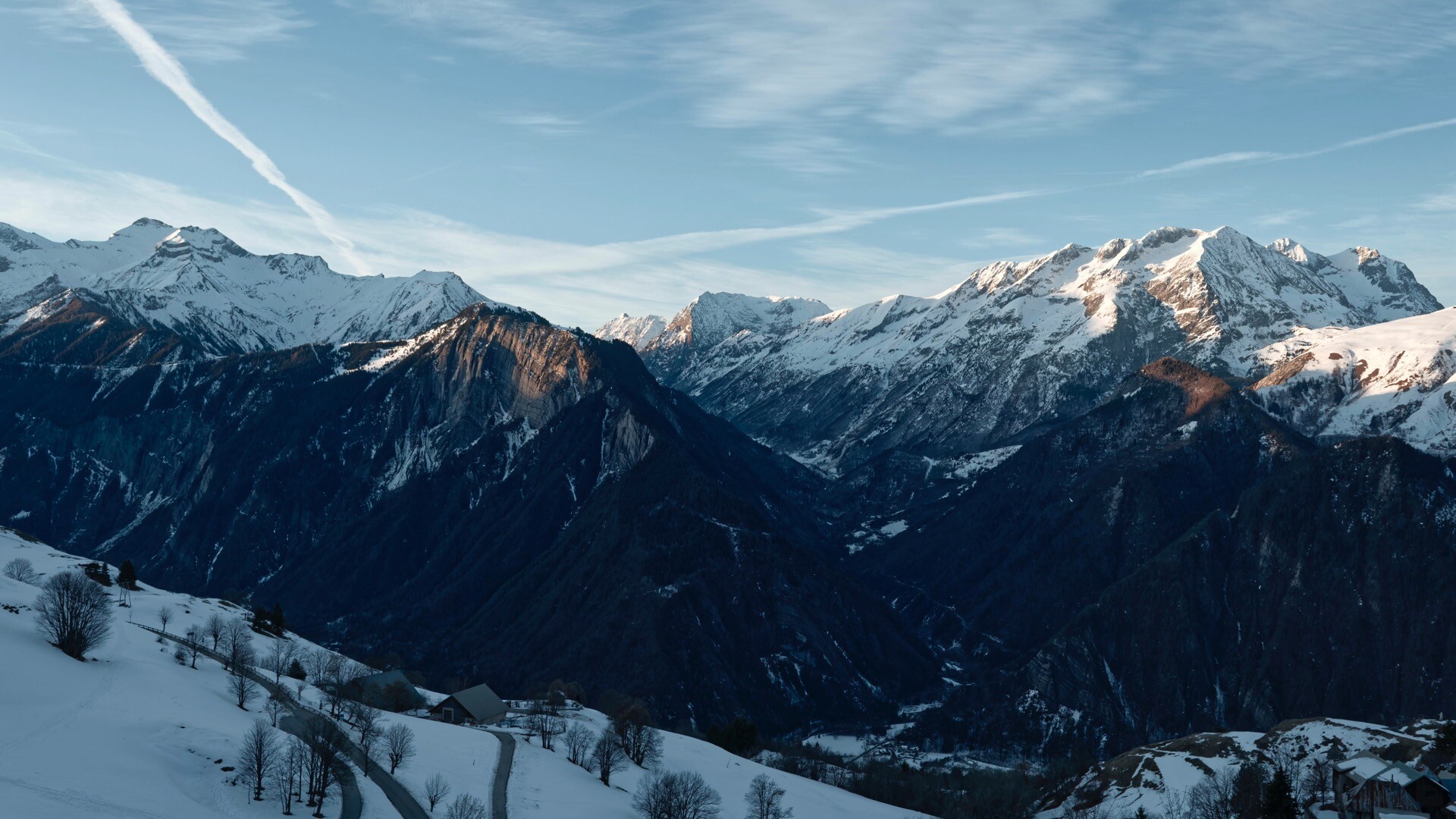 滑雪胜地Villard Reculas小屋动态壁纸