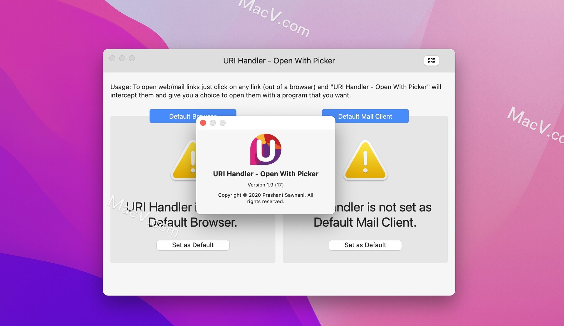 URI Handler Open With Picker Mac版下载-URI Handler Open With Picker for Mac(URL处理程序) 