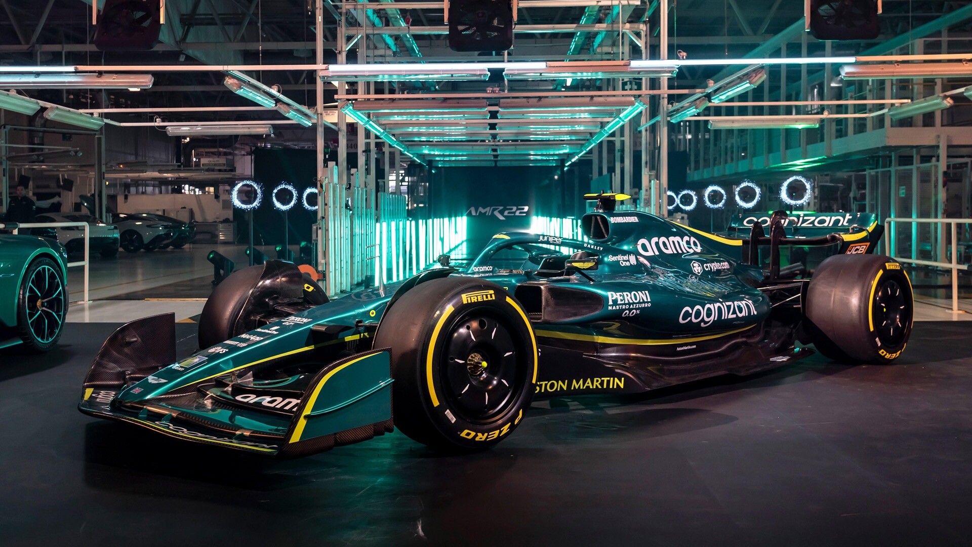 2022新款F1赛车阿斯顿马丁高清动态壁纸