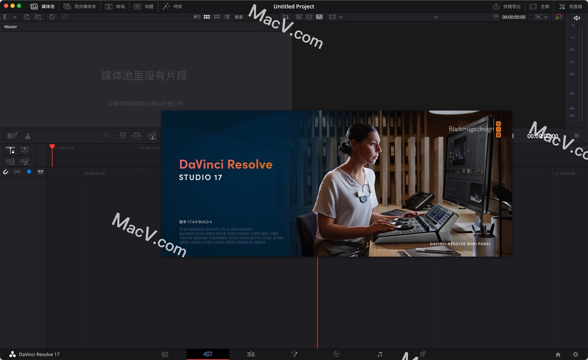 达芬奇下载中文下载-DaVinci Resolve Studio 17 for Mac(达芬奇调色视频剪辑软件)