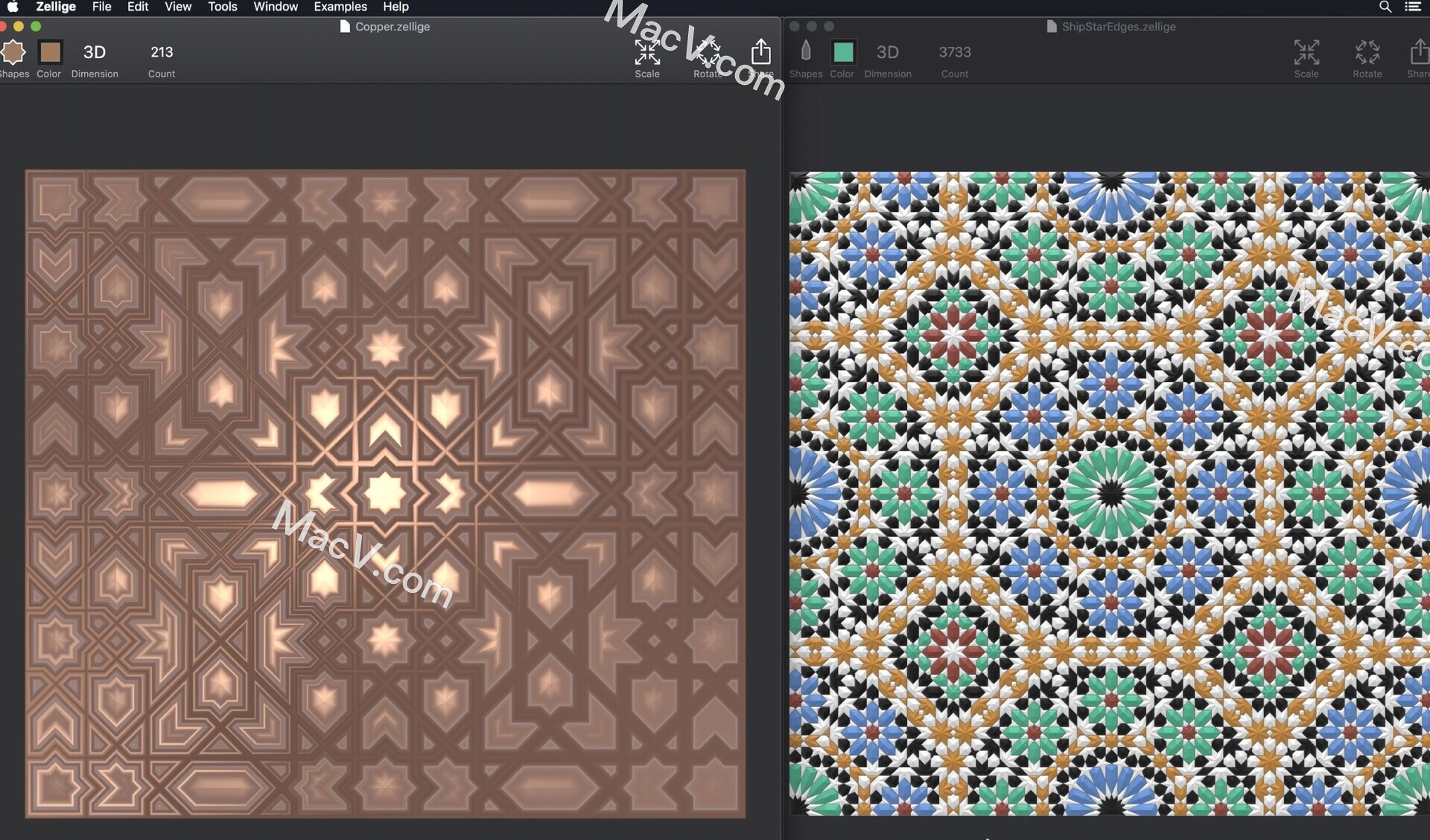 Zellige Polygon Mosaic Design破解版-Zellige Polygon Mosaic Design for Mac(多边形马赛克设计) 下载