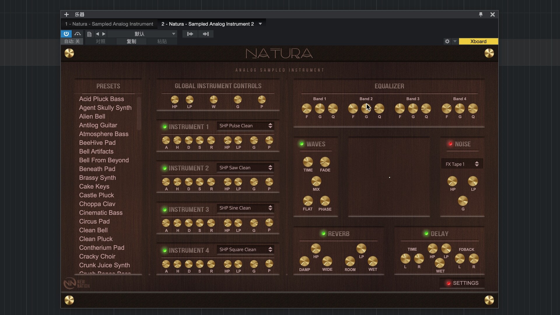 New Nation Natura for Mac(模拟采样乐器插件)