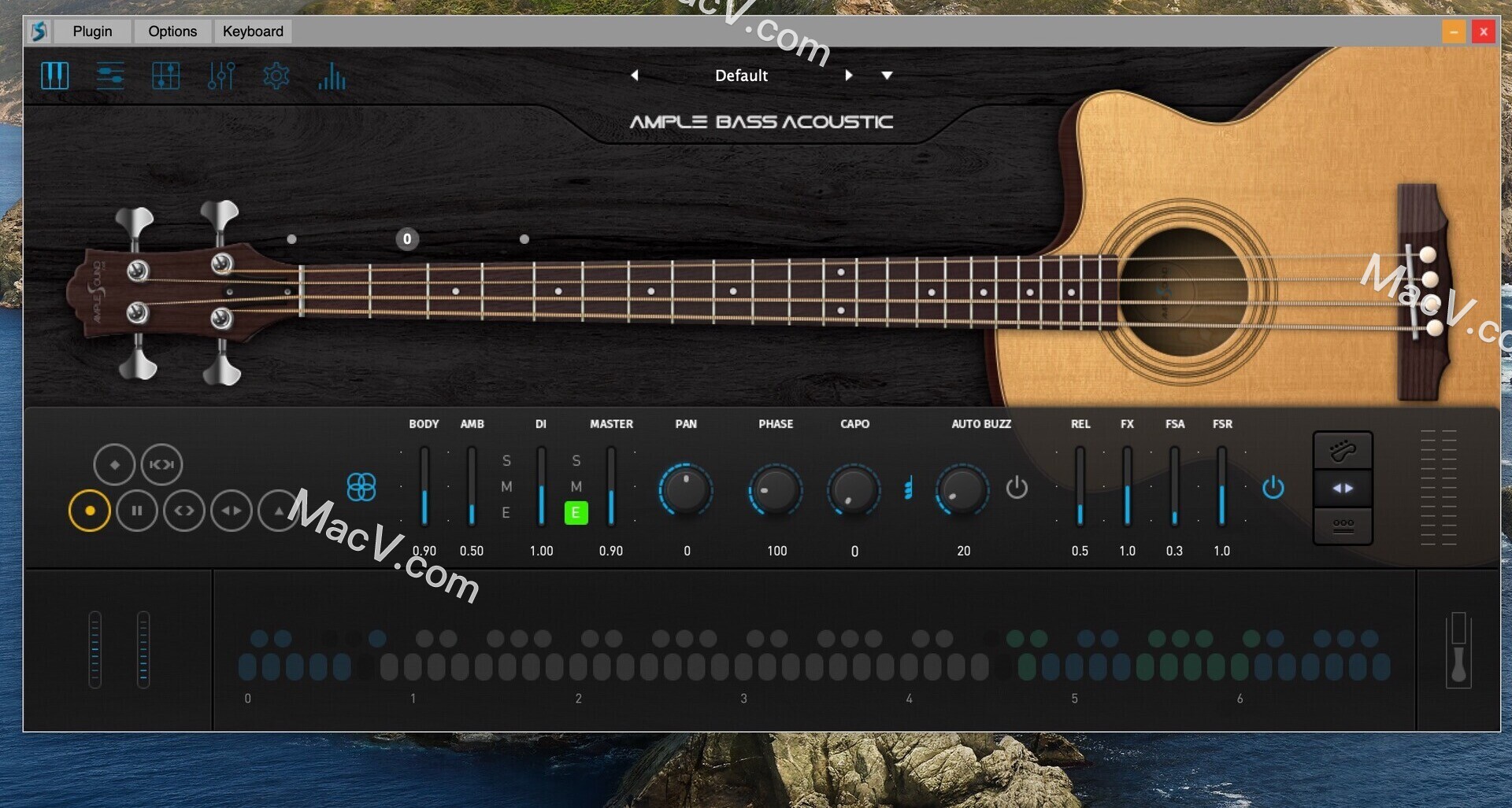 Ample Bass Acoustic-Ample Sound Ample Bass Acoustic for Mac(虚拟声学低音乐器)下载