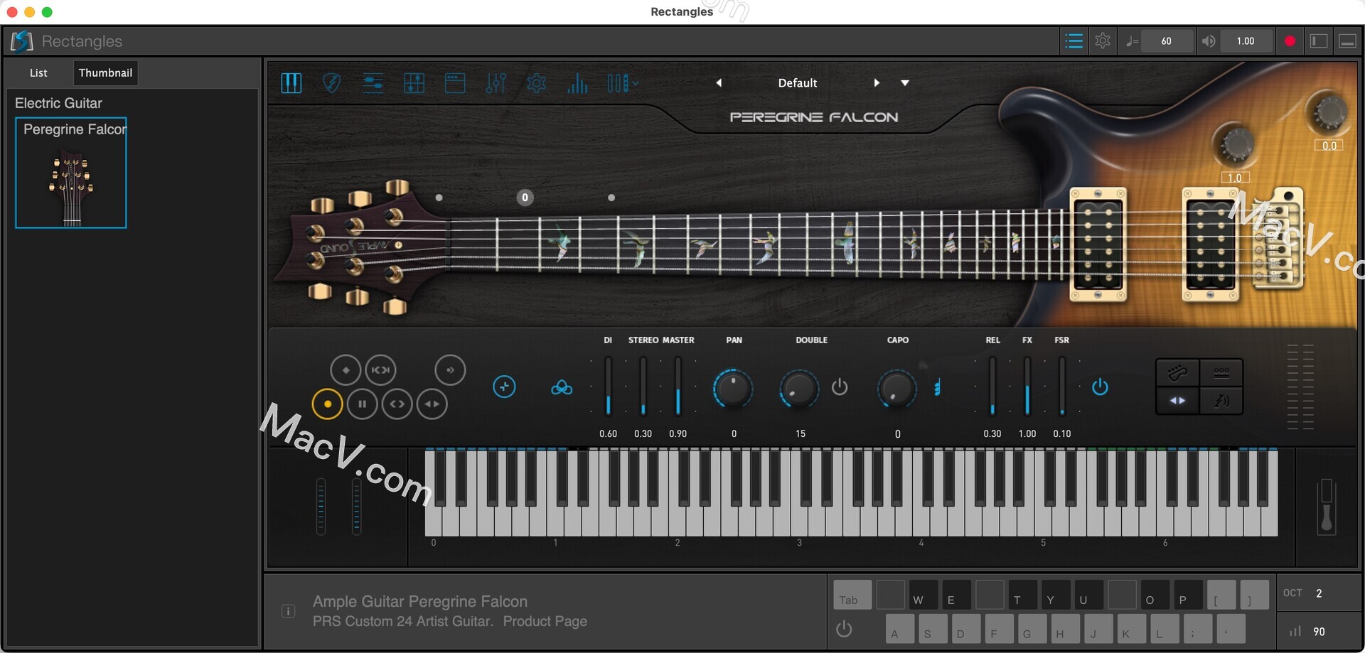 Ample Guitar PF破解版-Ample Sound Ample Guitar PF for Mac(吉他原声多类型音频工具)下载