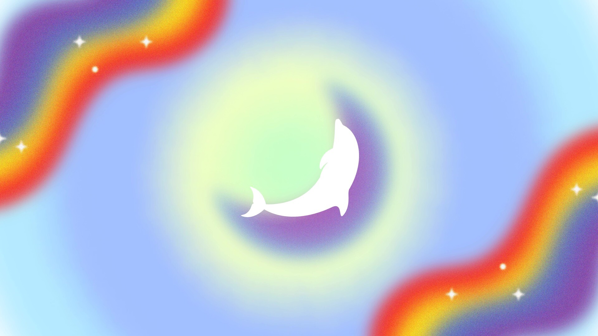 彩虹海豚rainbow dolphin高清动态壁纸