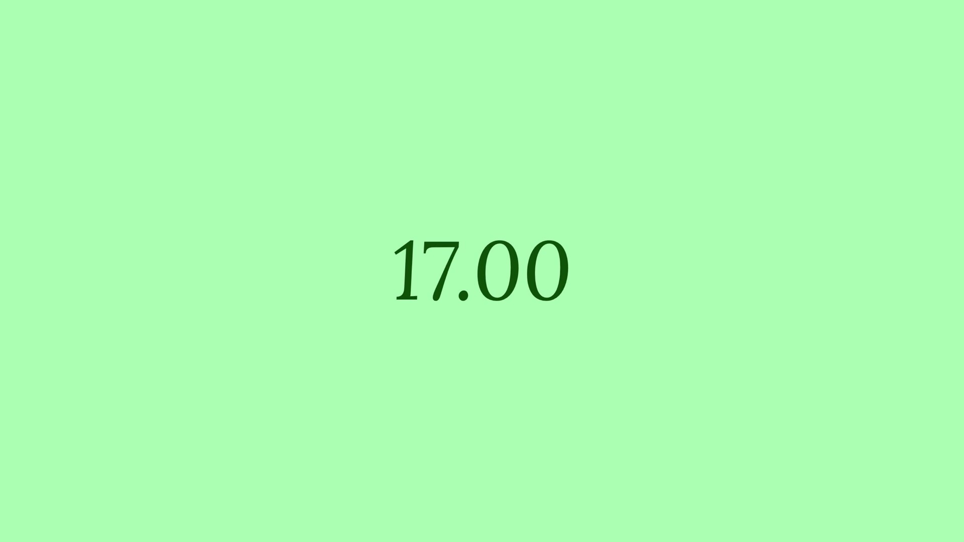 green clock绿色时间主题Mac动态壁纸