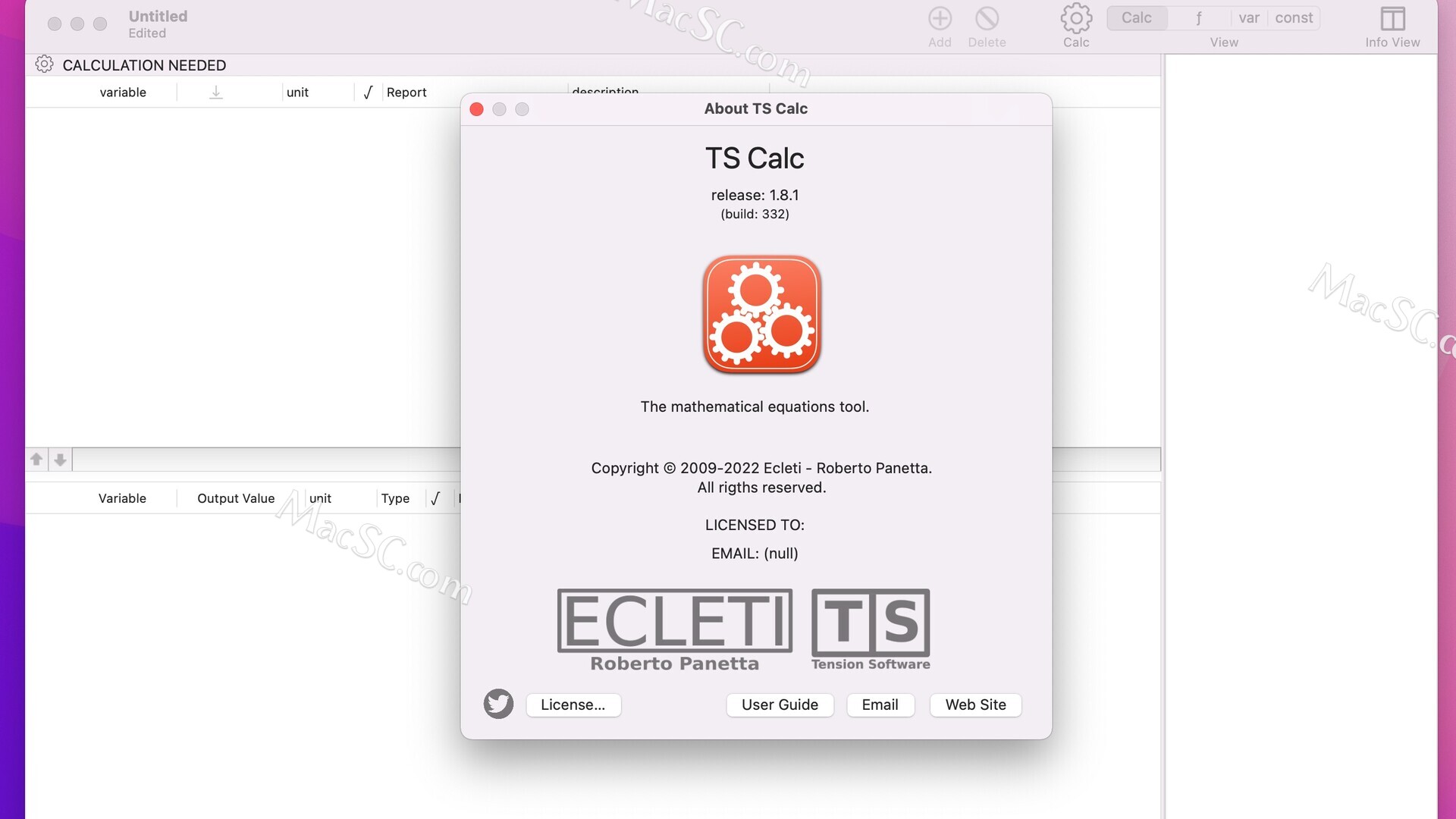 Ts Calc Mac破解版 Ts Calc For Mac 数学计算软件 Macsc