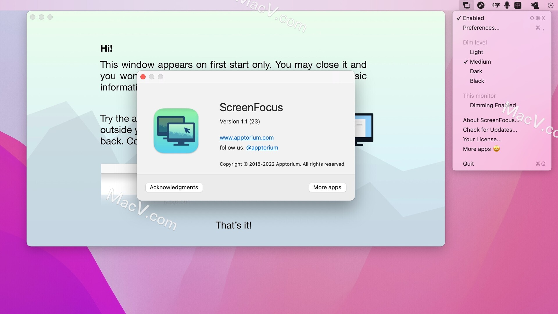 ScreenFocus mac破解版-ScreenFocus for mac(mac多屏工作专注效率工具)下载