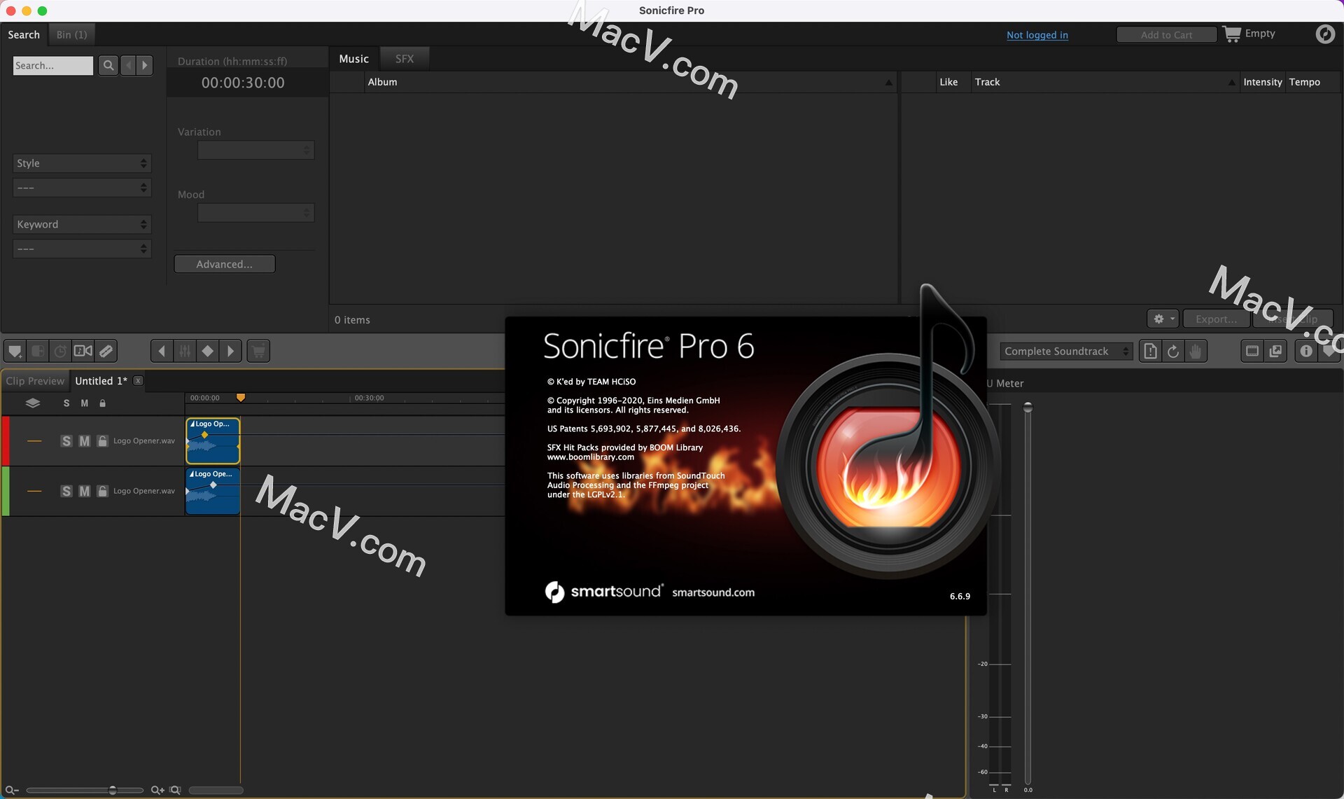 SonicFire Pro破解版-SmartSound SonicFire Pro for Mac(音乐配乐软件)下载