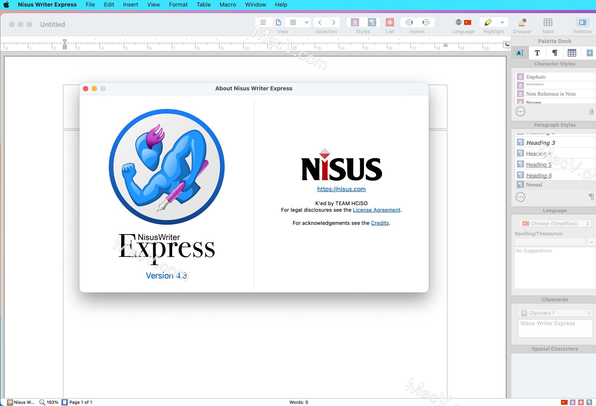 Nisus Writer Express Mac版下载-Nisus Writer Express for Mac(文字处理工具) 