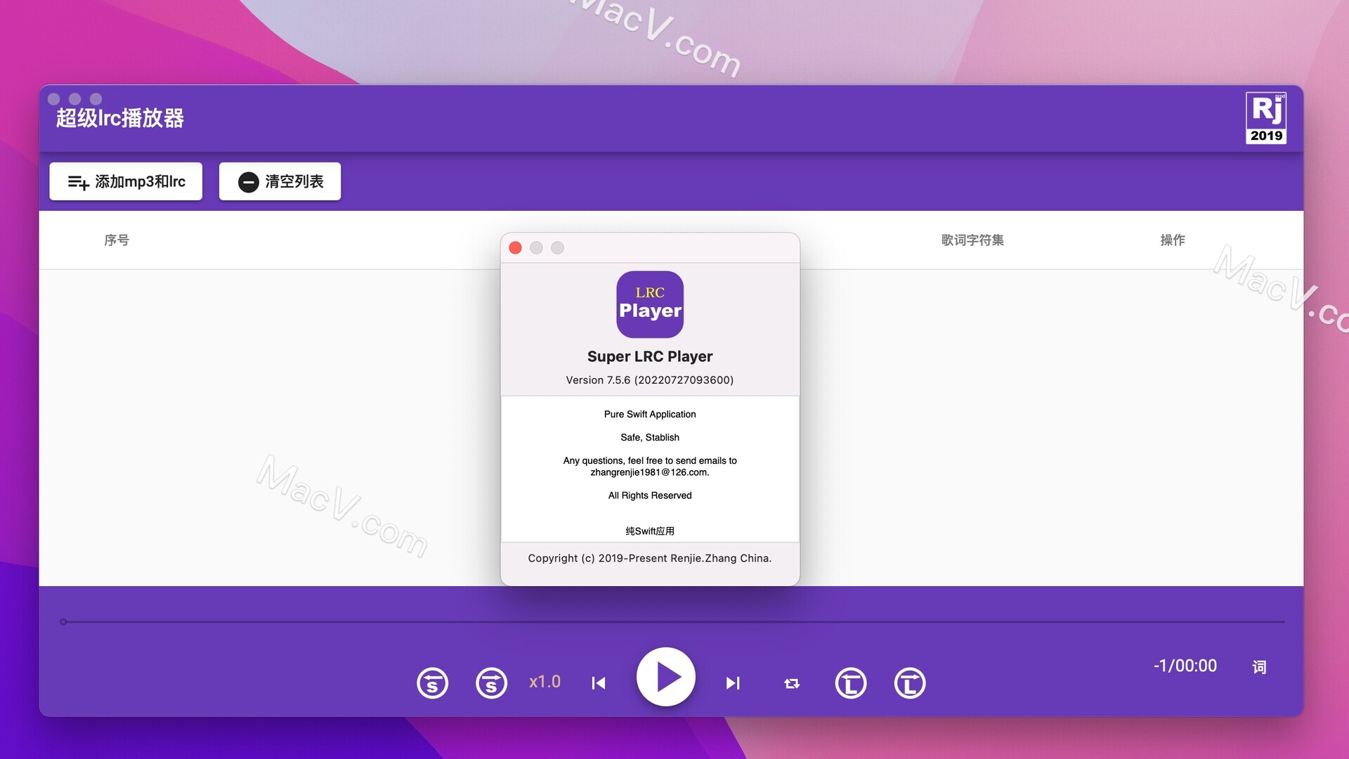 Super LRC Player mac版-Super LRC Player for Mac(超级LRC音乐播放器)下载