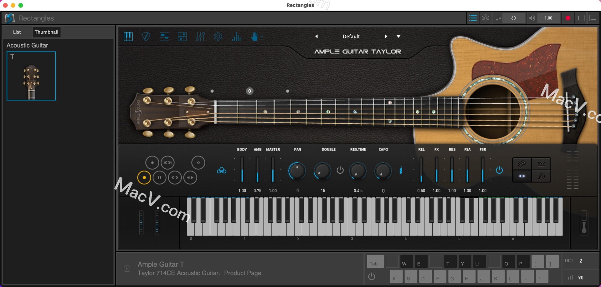 Taylor插件下载-Ample Sound Ample Guitar Taylor for mac(虚拟吉他音源插件)