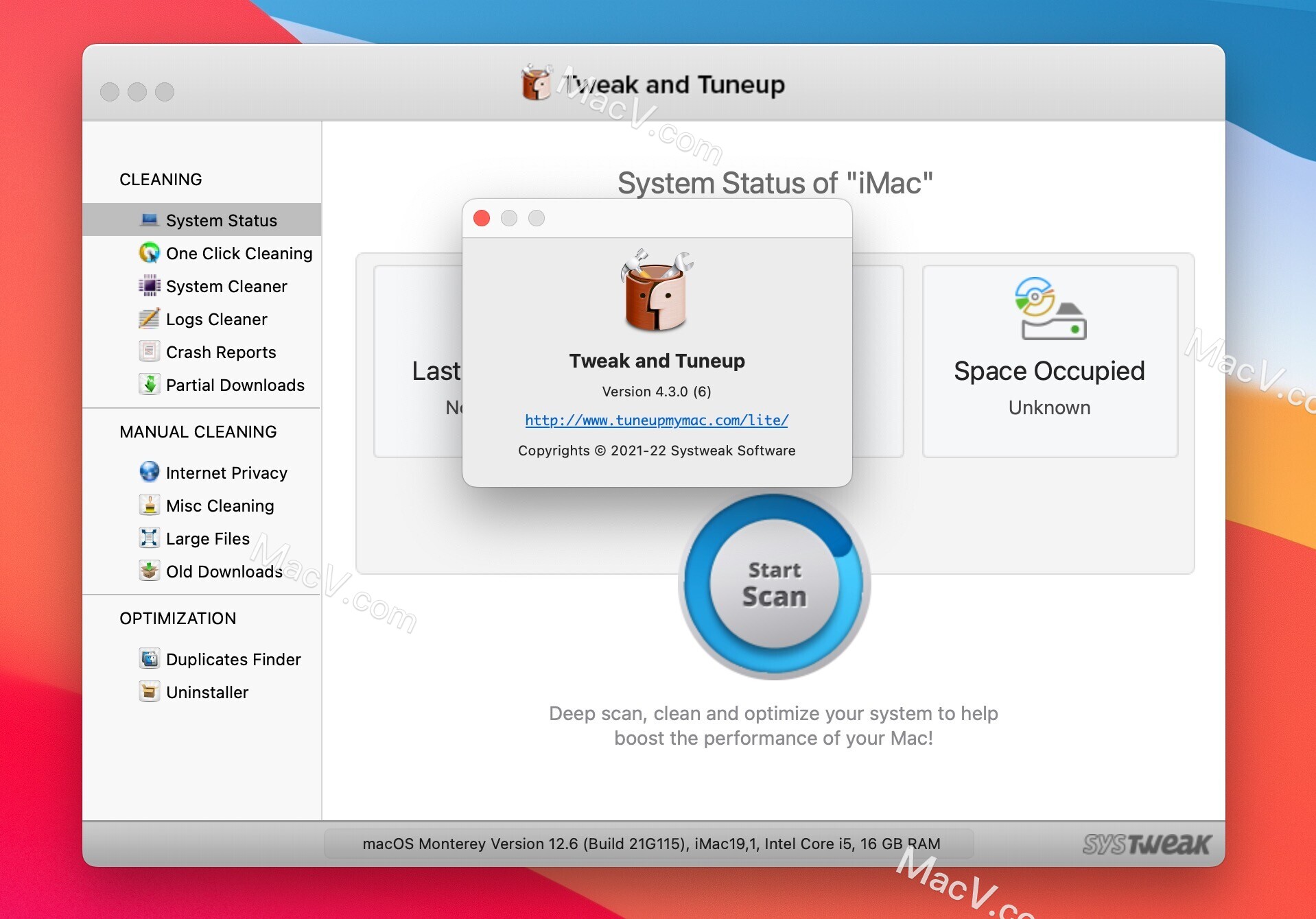 Tweak and Tuneup mac破解版下载-Tweak and Tuneup for mac(系统优化工具) 