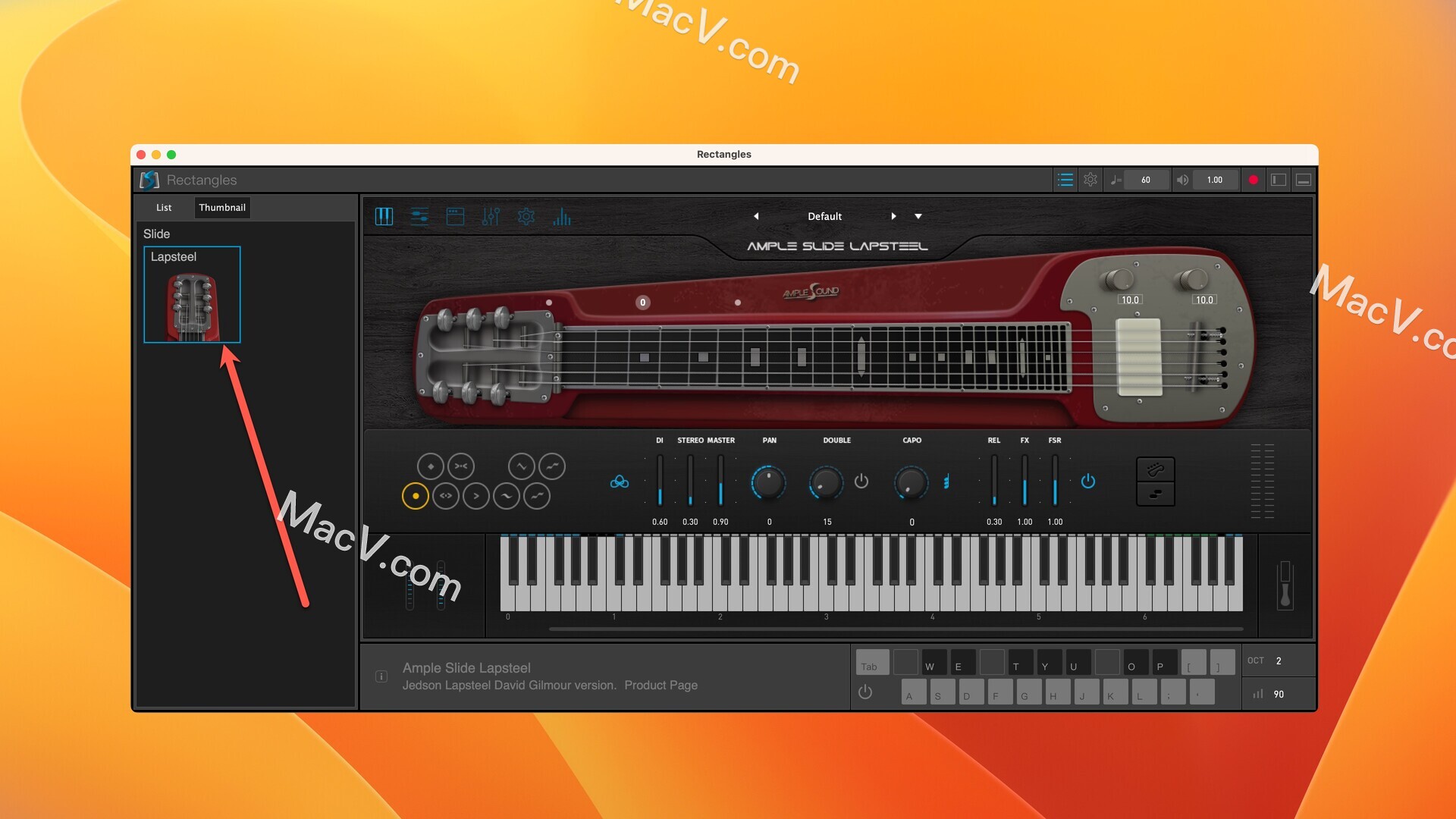 Ample Slide Lapsteel Mac激活版-Ample Sound Ample Slide Lapsteel for Mac(吉他滑音系统) 下载