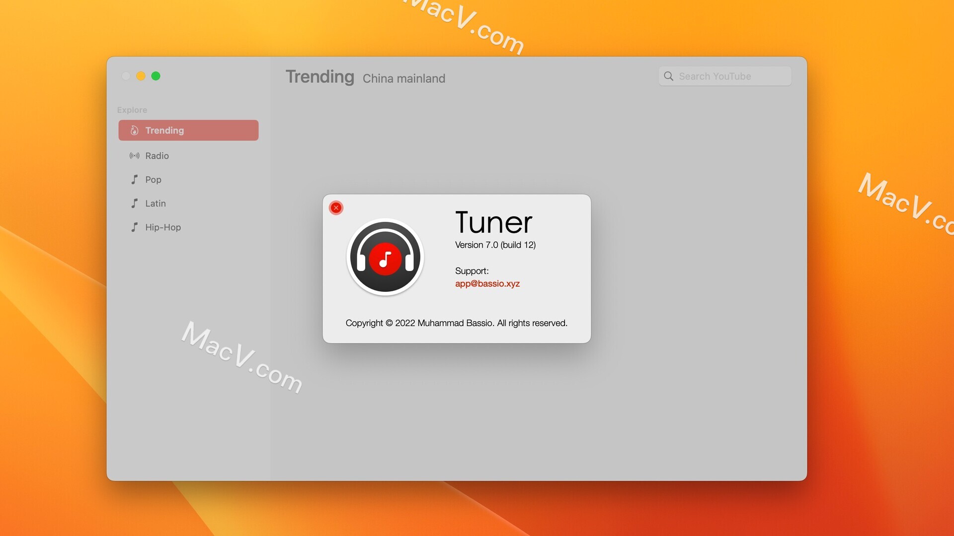 YouTube音乐播放器Tuner-Tuner for YouTube music Mac(YouTube音乐播放器)下载