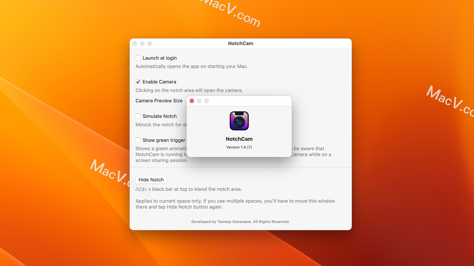 NotchCam Mac下载-NotchCam for Mac(笔记本凸显相机工具)