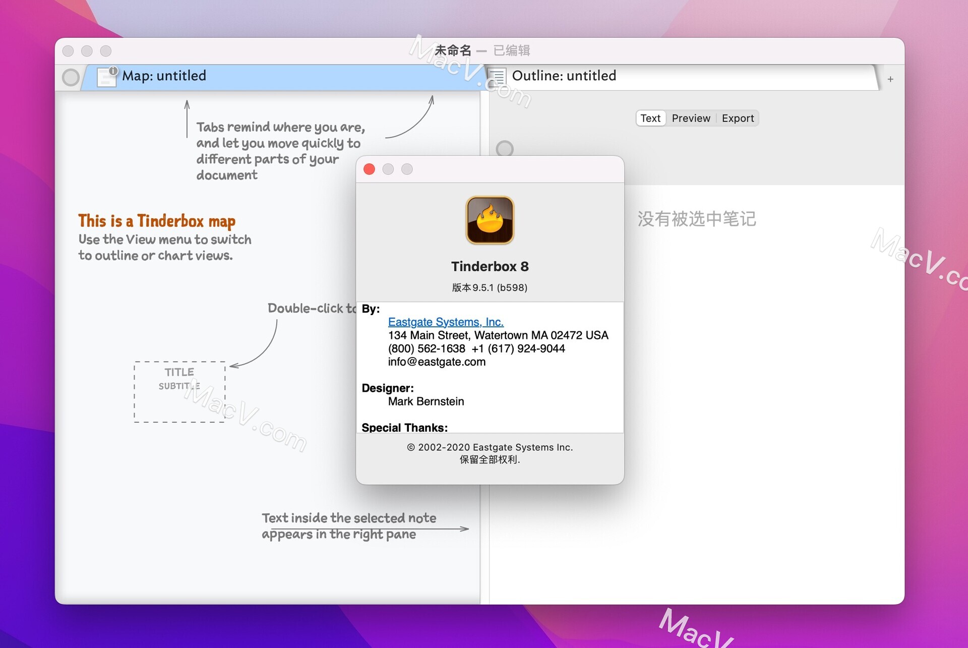 Tinderbox mac破解版下载-Tinderbox 9 for Mac(mac笔记工具)