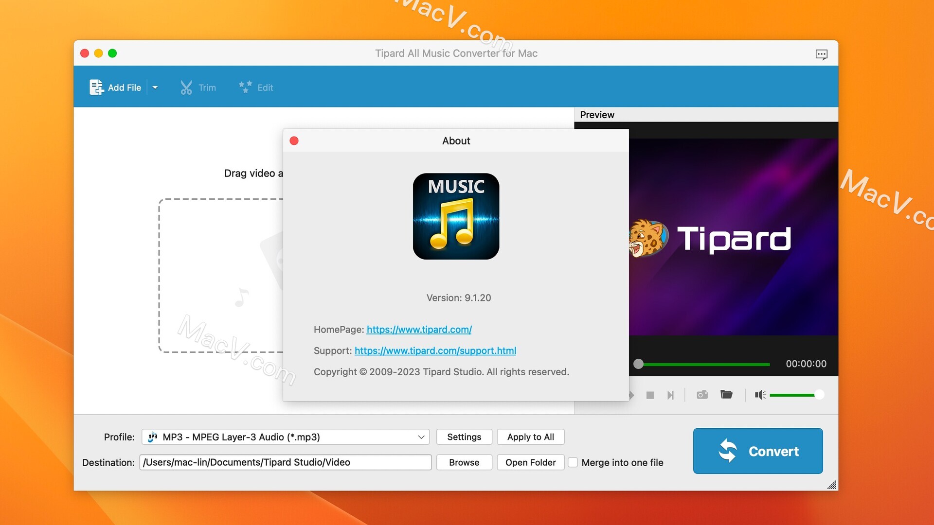 Tipard All Music Converter mac破解版-Tipard All Music Converter mac for Mac(音频格式转换器) 下载