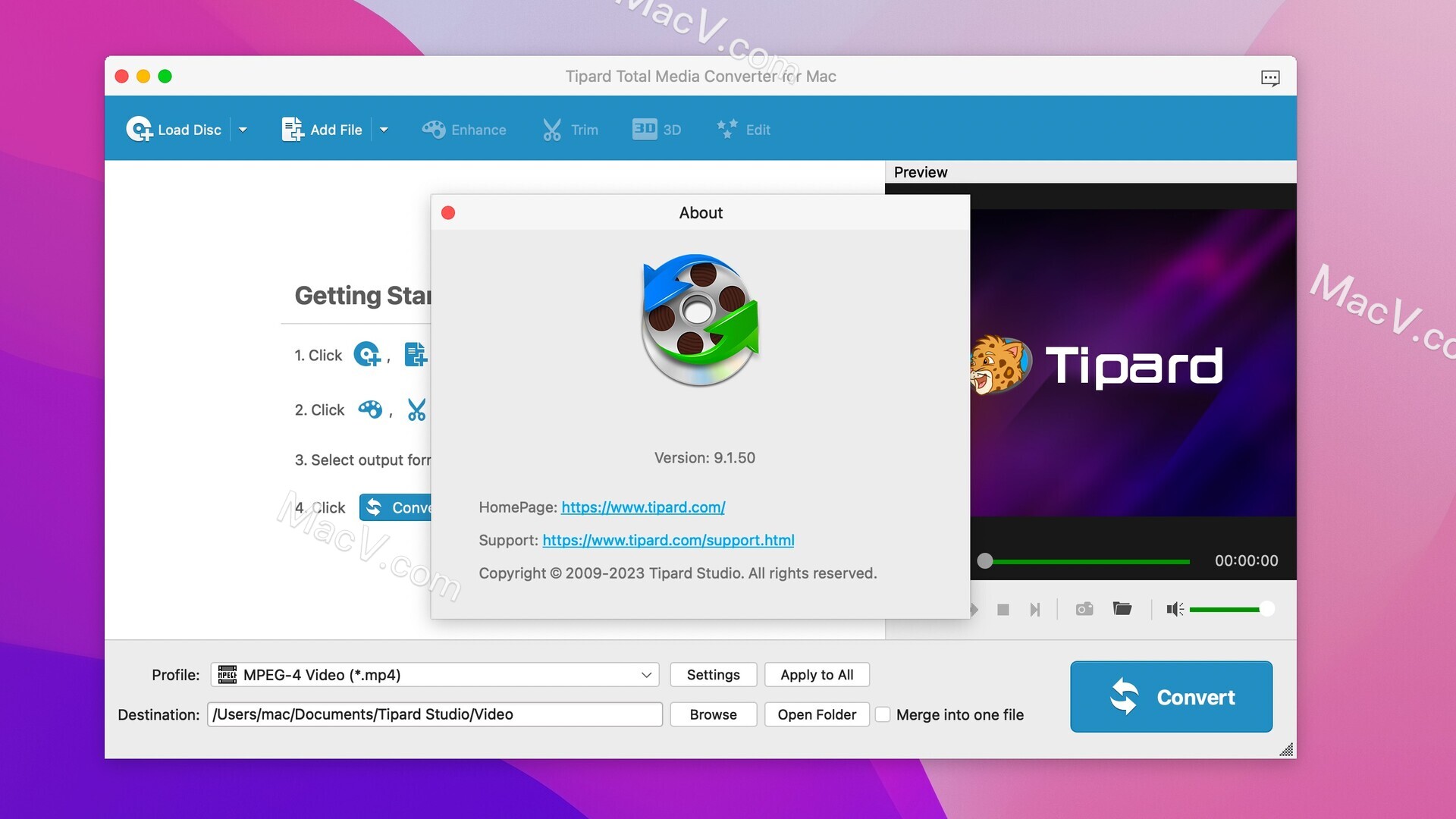 Tipard Total Media Converter破解版下载-Tipard Total Media Converter for Mac(全媒体转换器) 