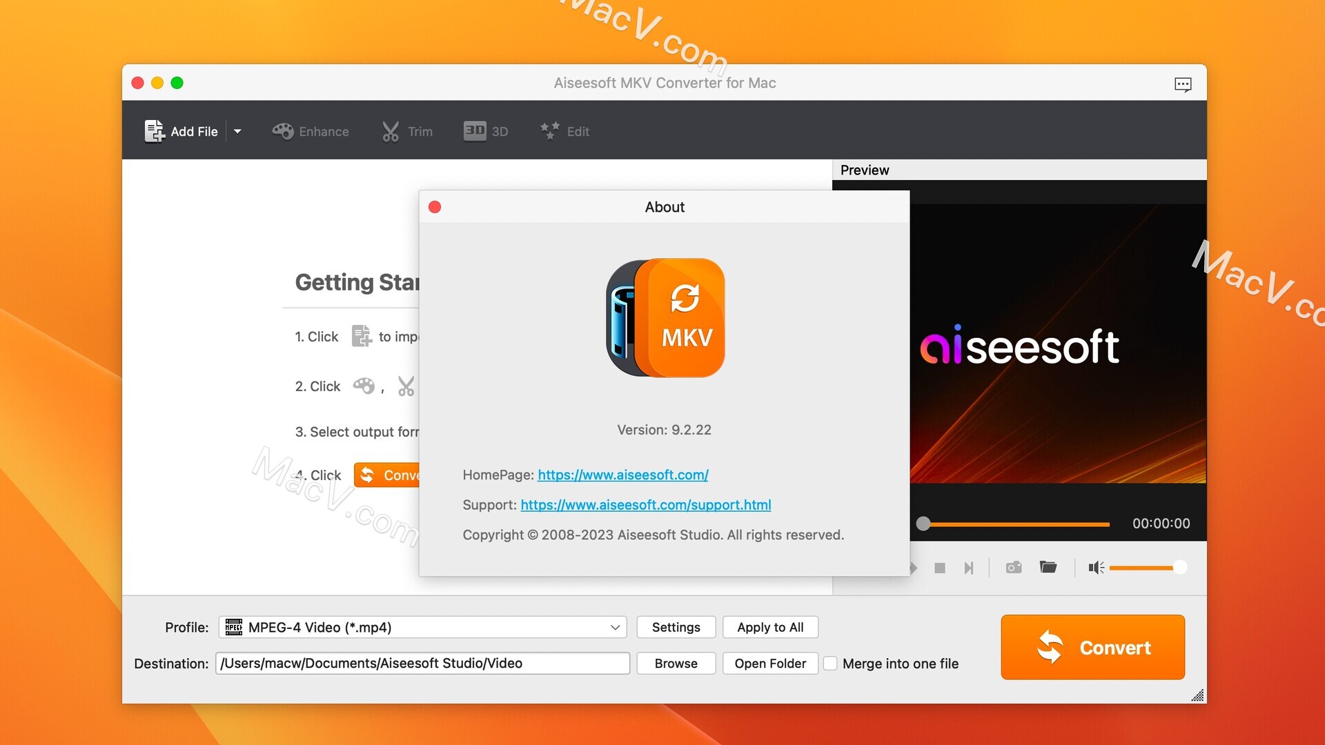 Aiseesoft MKV Converter Mac激活版下载-Aiseesoft MKV Converter for Mac(MKV视频转换器) 