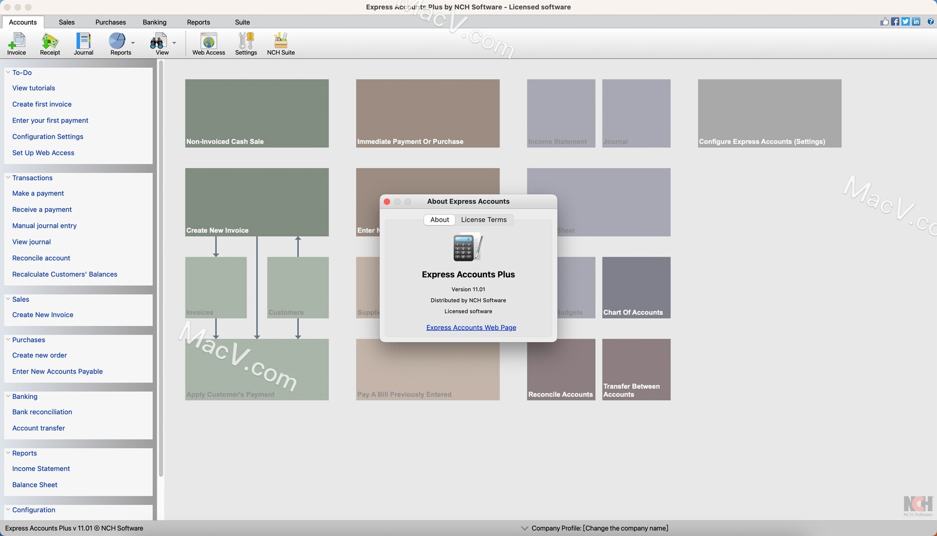 Express Accounts破解-Express Accounts for Mac(mac会计计账软件)下载