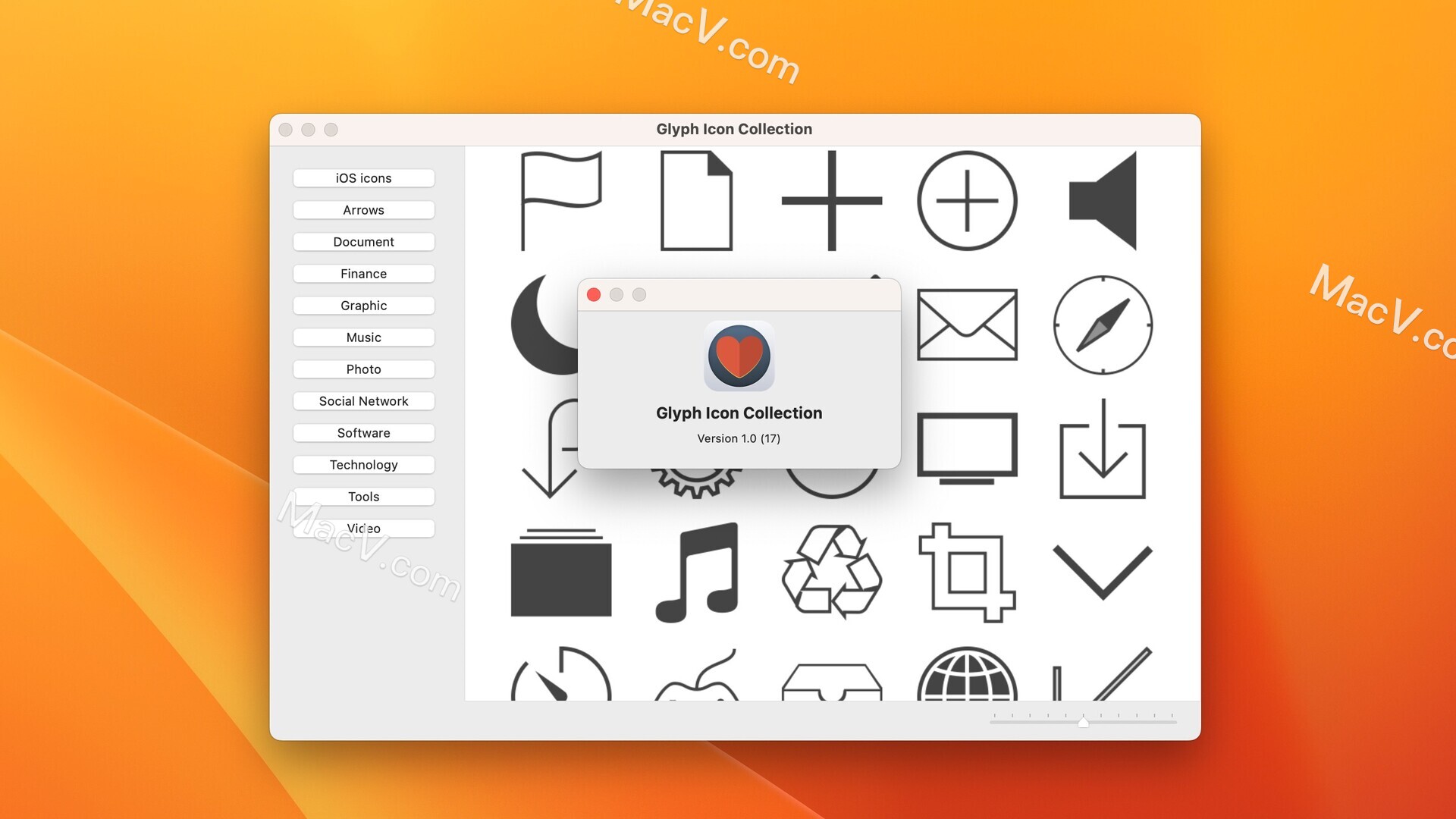 Glyph Icon Collection Mac下载-Glyph Icon Collection for Mac(矢量图标图形合集) 