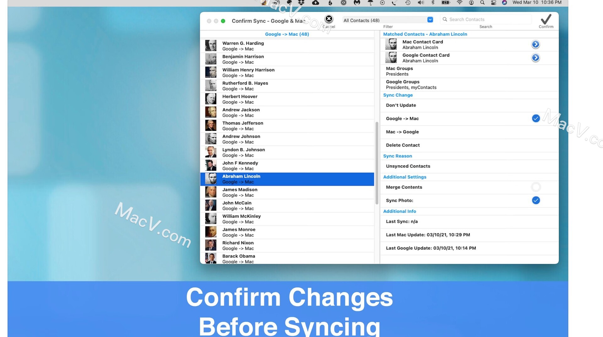 Contacts Sync Pro Mac版下载-Contacts Sync Pro for Mac(联系人同步专业版) 