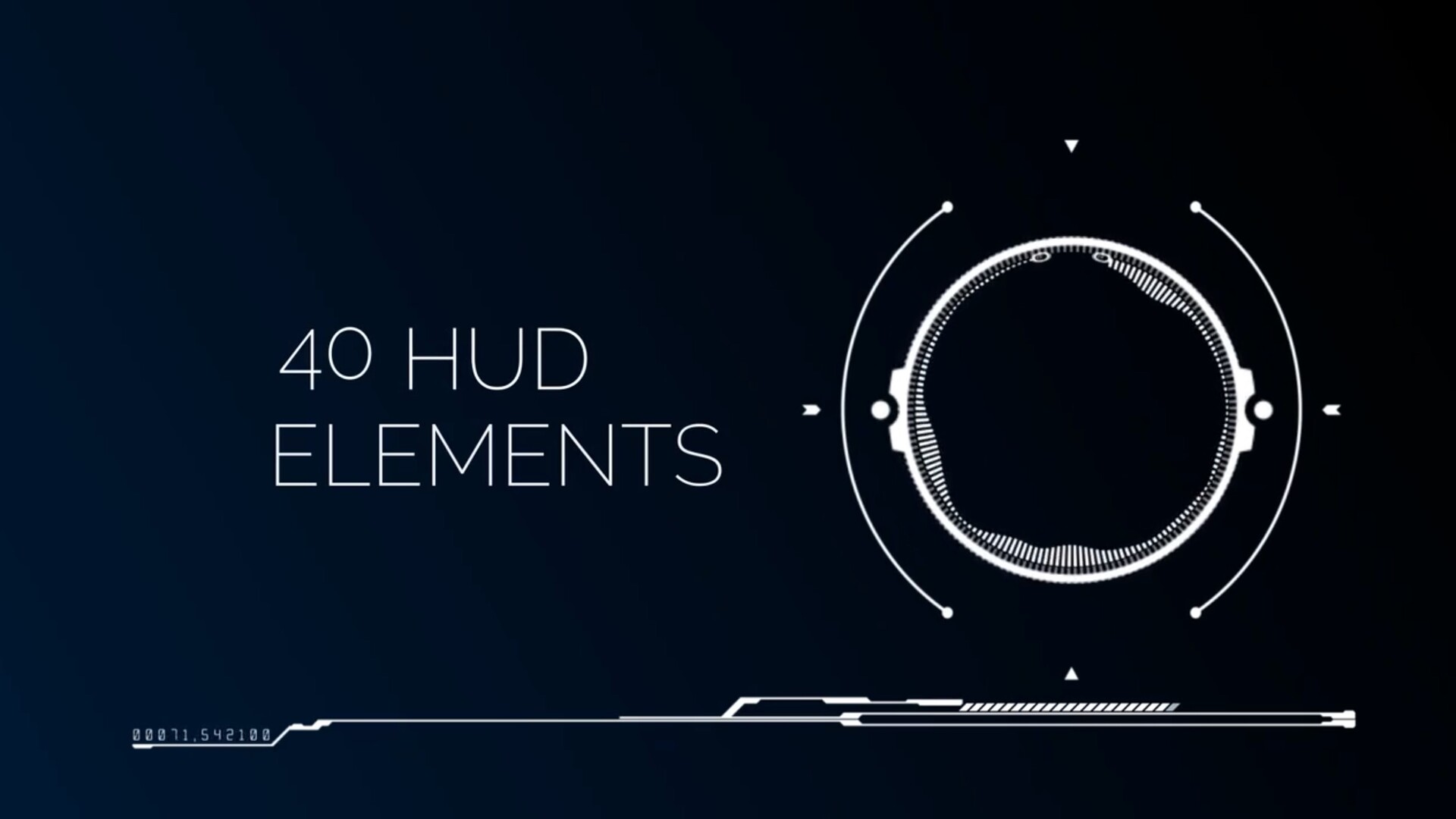 FCPX发生器插件:HUD Elements(HUD显示器元素)