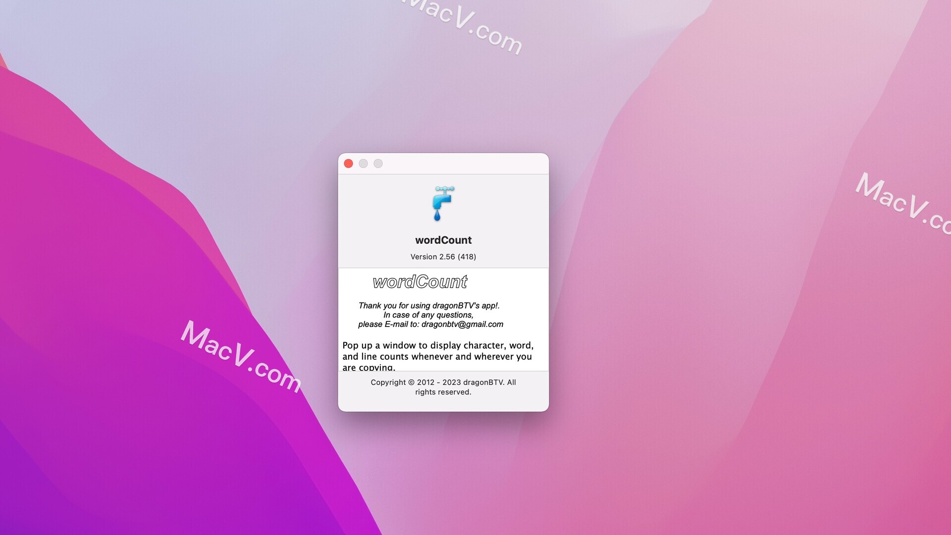 wordCount mac破解版下载-wordCount for Mac(字数统计工具)