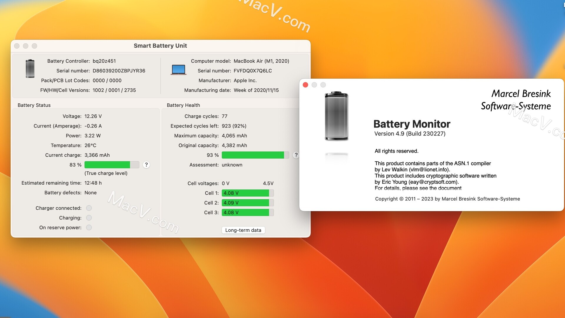 Battery Monitor破解版下载-Battery Monitor for Mac(苹果笔记本电池管理工具)