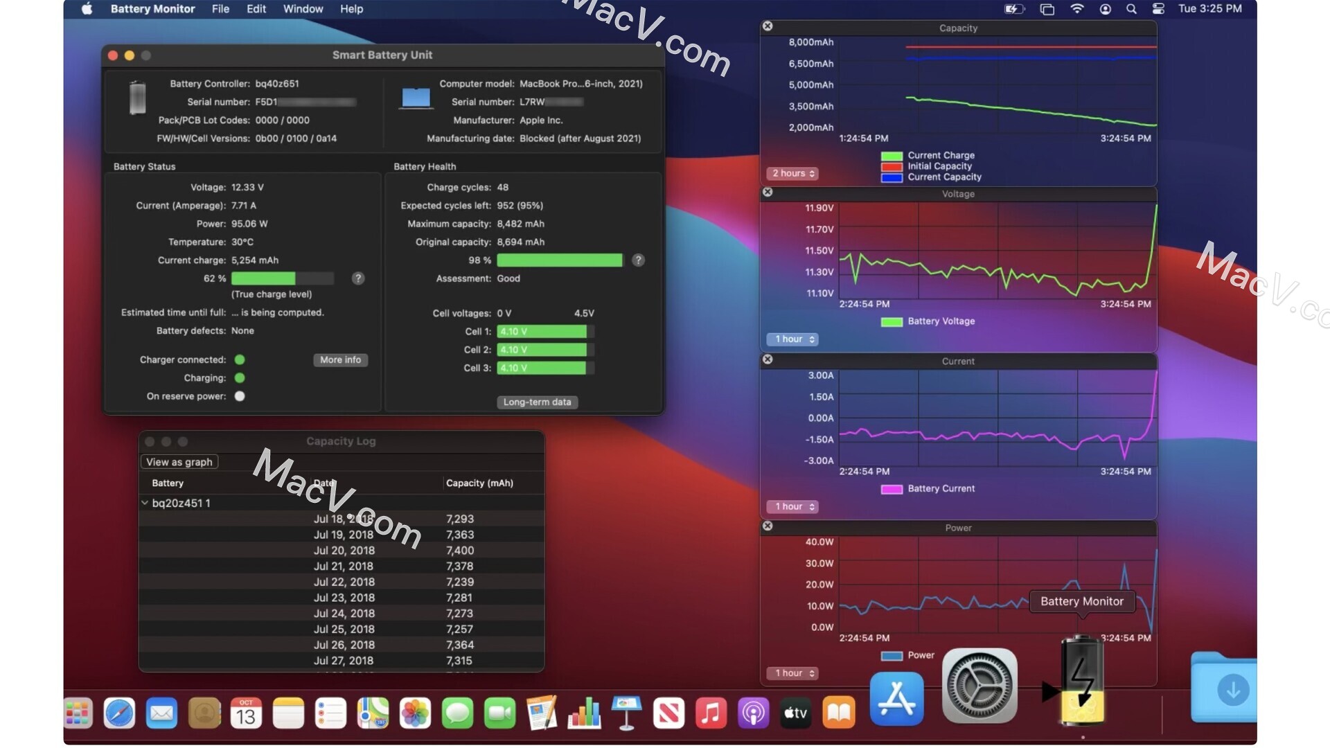 Battery Monitor破解版下载-Battery Monitor for Mac(苹果笔记本电池管理工具)