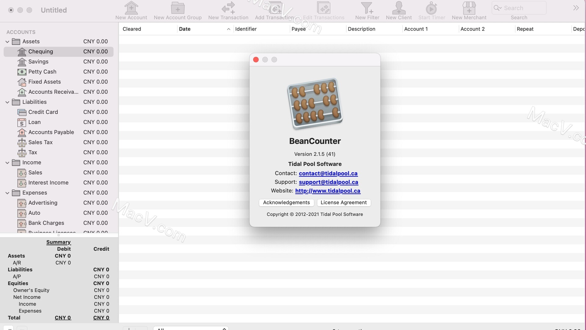 BeanCounter mac破解版下载-BeanCounter for mac(专业财务软件) 