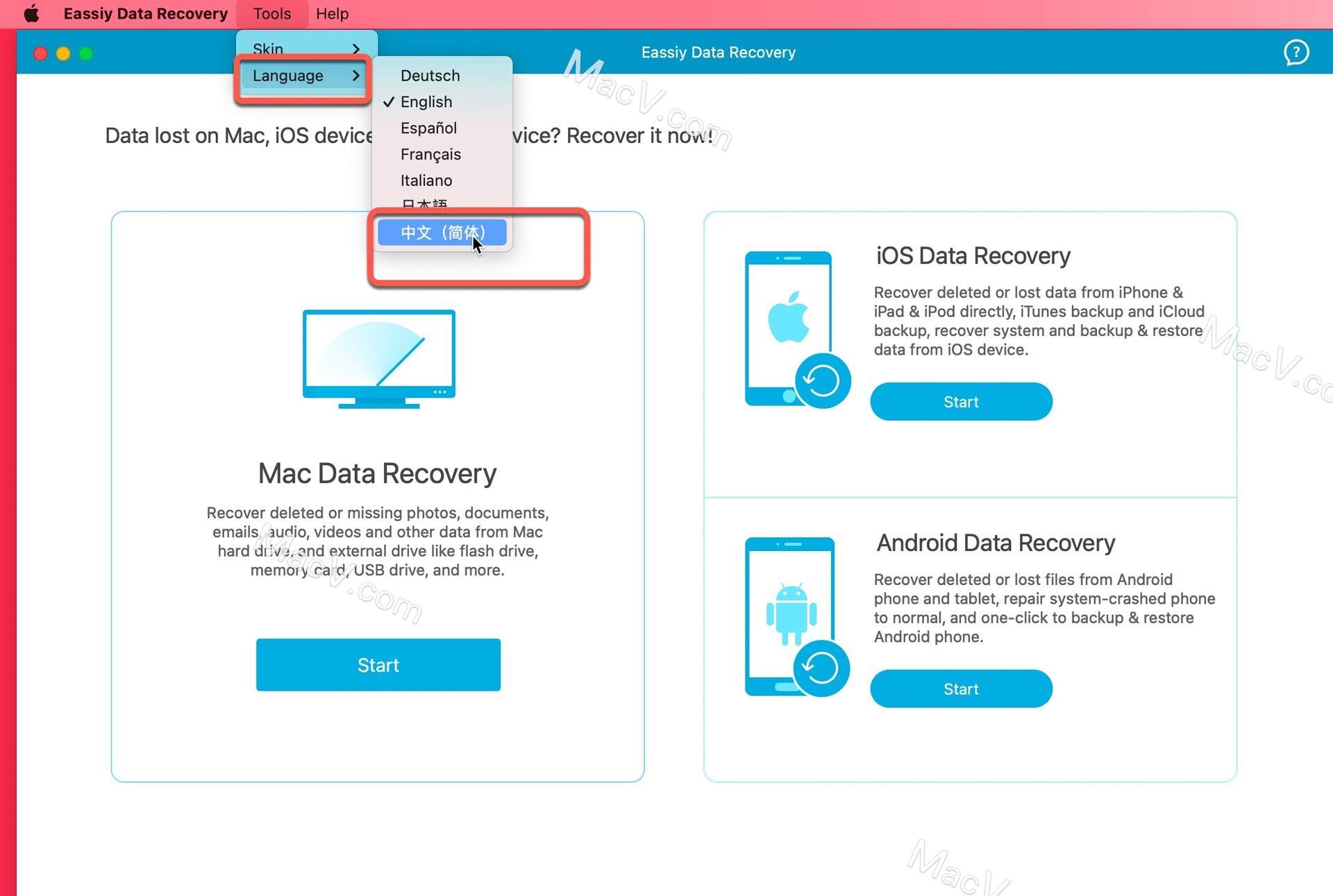 苹果电脑数据恢复软件-Eassiy Data Recovery for mac(Eassiy电脑数据恢复大师)下载