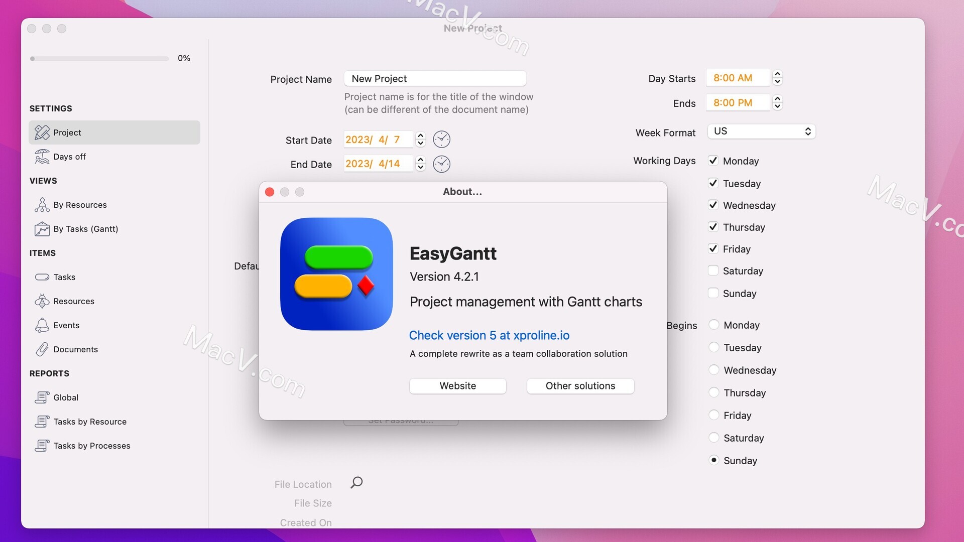 mcPlanner下载-EasyGantt for Mac(mcPlanner甘特图项目管理软件)