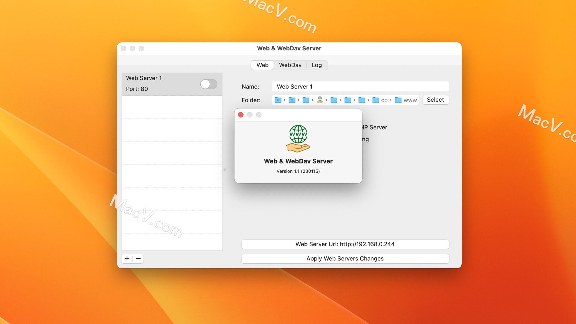 Web & WebDav Server下载-Web & WebDav Server for mac(创建Web 服务器)