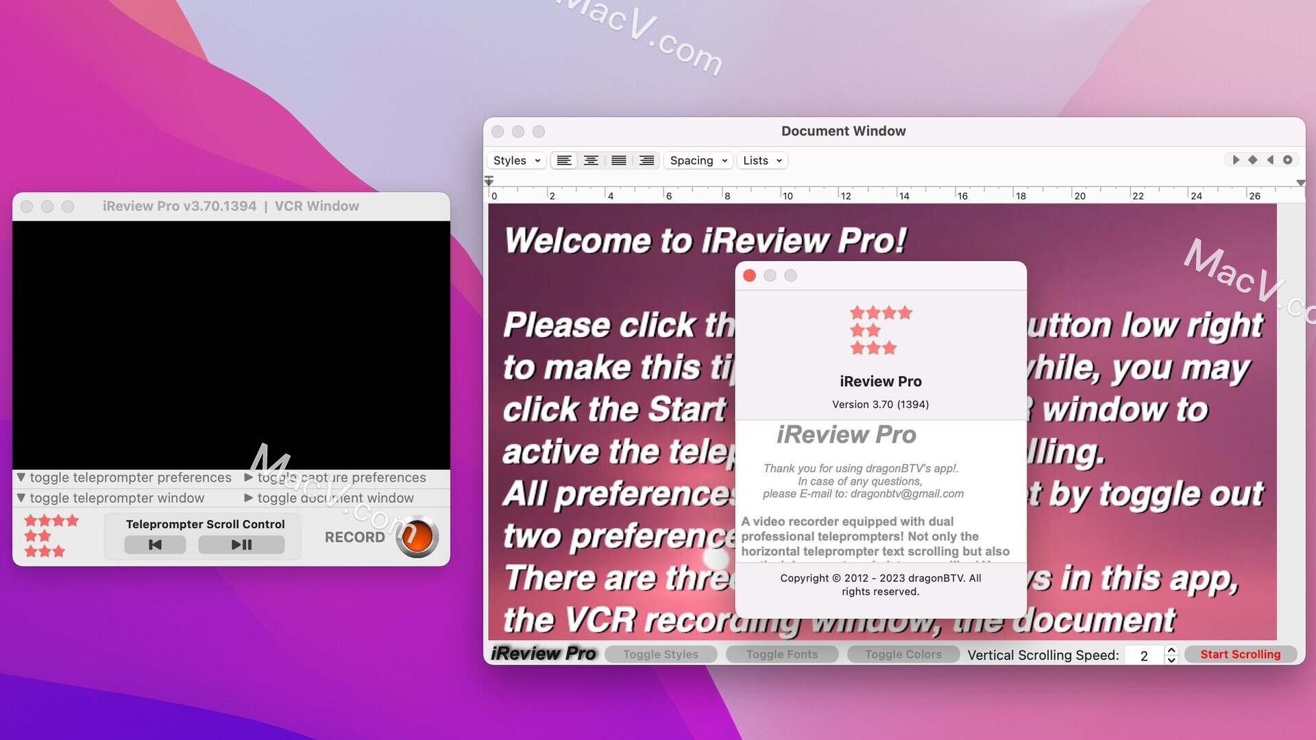 iReview Pro Mac激活版下载-iReview Pro for Mac(自动滚动提词器) 