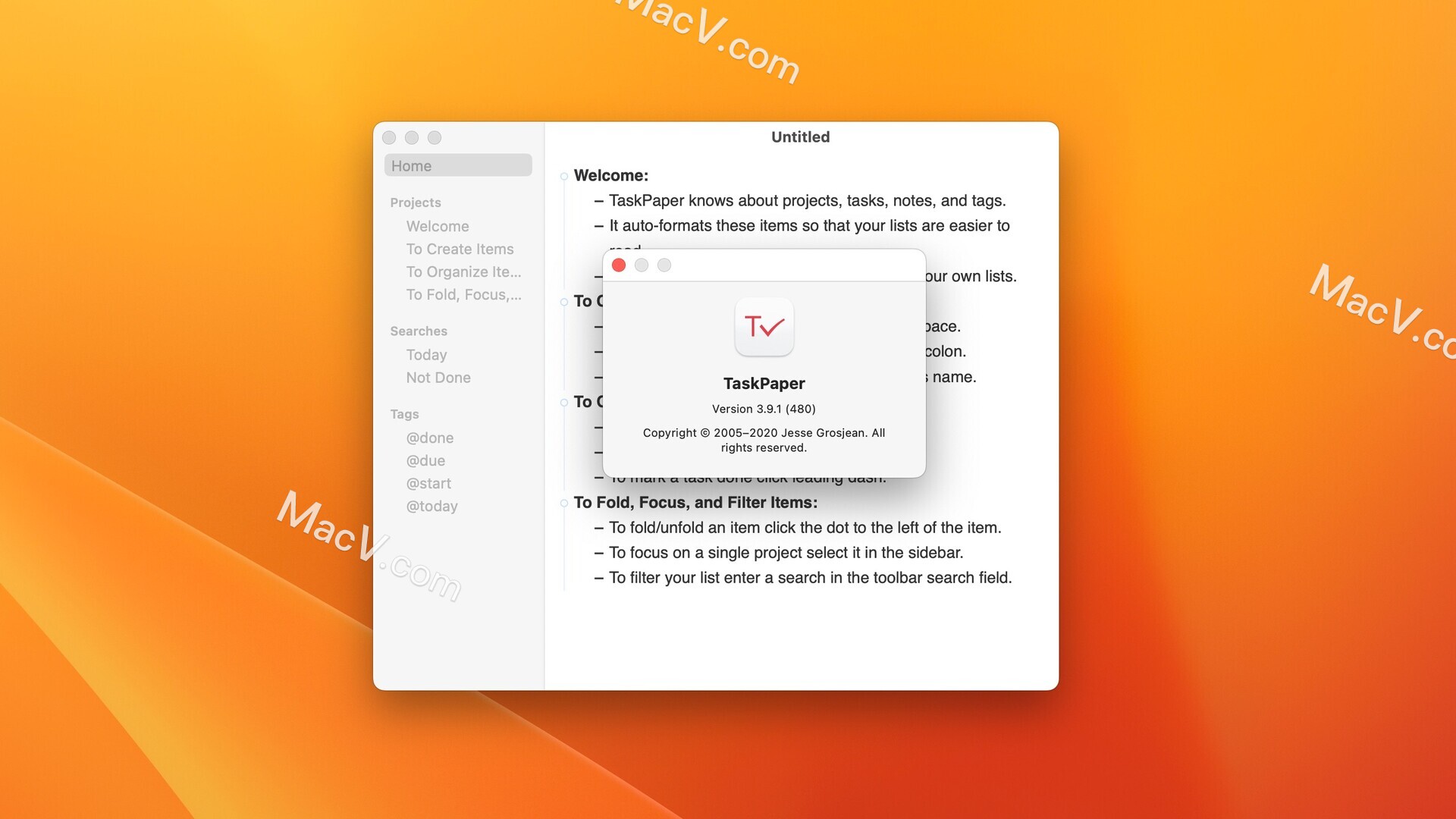 TaskPaper for Mac下载-TaskPaper for Mac(Mac任务管理工具)